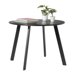 Xenos Bijzettafel Diego klein - zwart - ø60x46 cm- Bijzettafels