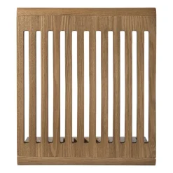 Xenos Bijzettafel Japandi klein - bruin - 34x34x29 cm- Bijzettafels