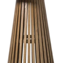 Xenos Bijzettafel Japandi rond - bruin - ø40x50 cm- Bijzettafels