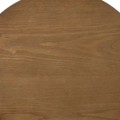 Xenos Bijzettafel Japandi rond - bruin - ø40x50 cm- Bijzettafels