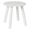 Xenos Bijzettafel Julia - wit - ø40x40 cm- Bijzettafels