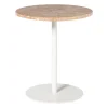 Xenos Bijzettafel Kanton marmer - roze - ø40x45 cm- Bijzettafels
