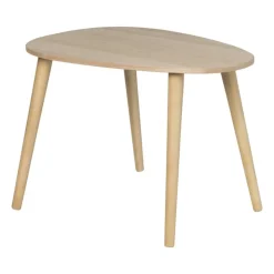 Xenos Bijzettafel lund ovaal - naturel - 58x40x40 cm- Bijzettafels