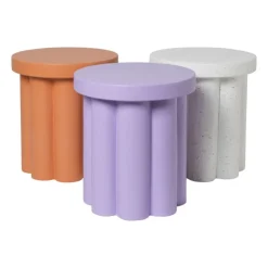 Xenos Bijzettafel Malmo - peach - ø40x45 cm- Bijzettafels