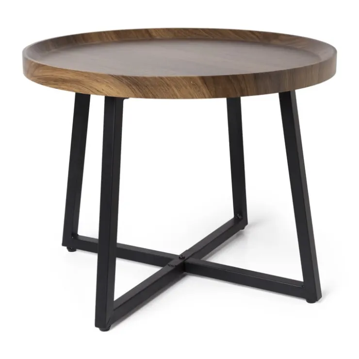 Xenos Bijzettafel Max - MDF/metaal - ø50x39 cm- Bijzettafels