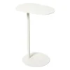 Xenos Bijzettafel Mica ovaal - wit - 53x35x25 cm- Bijzettafels