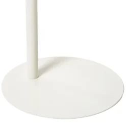 Xenos Bijzettafel Mica ovaal - wit - 53x35x25 cm- Bijzettafels