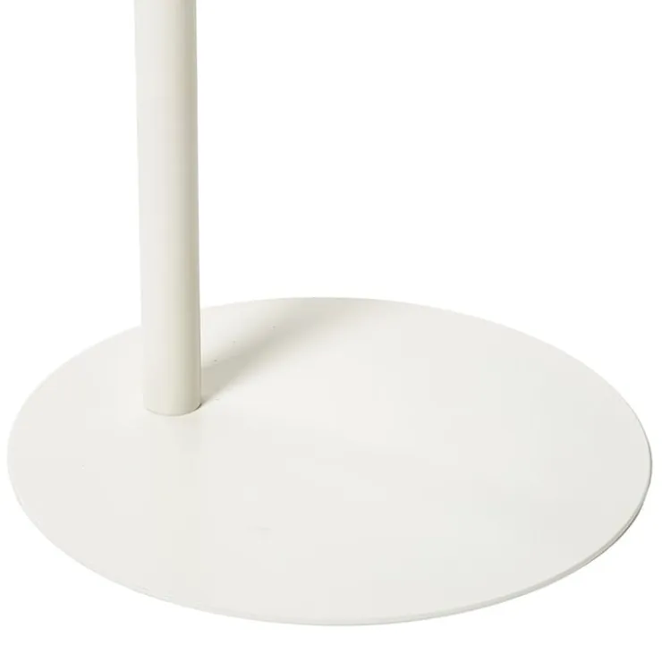 Xenos Bijzettafel Mica ovaal - wit - 53x35x25 cm- Bijzettafels