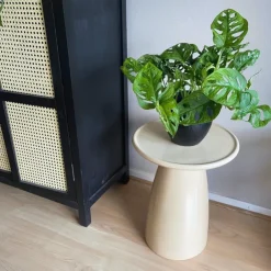 Xenos Bijzettafel Paris - beige - ø36x46 cm- Bijzettafels
