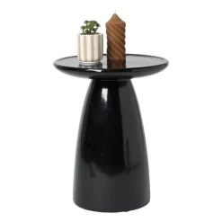 Xenos Bijzettafel Paris - zwart - ø36x46 cm- Bijzettafels