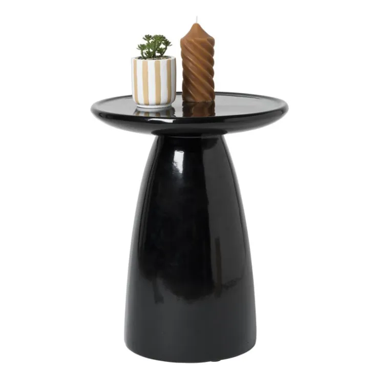 Xenos Bijzettafel Paris - zwart - ø36x46 cm- Bijzettafels