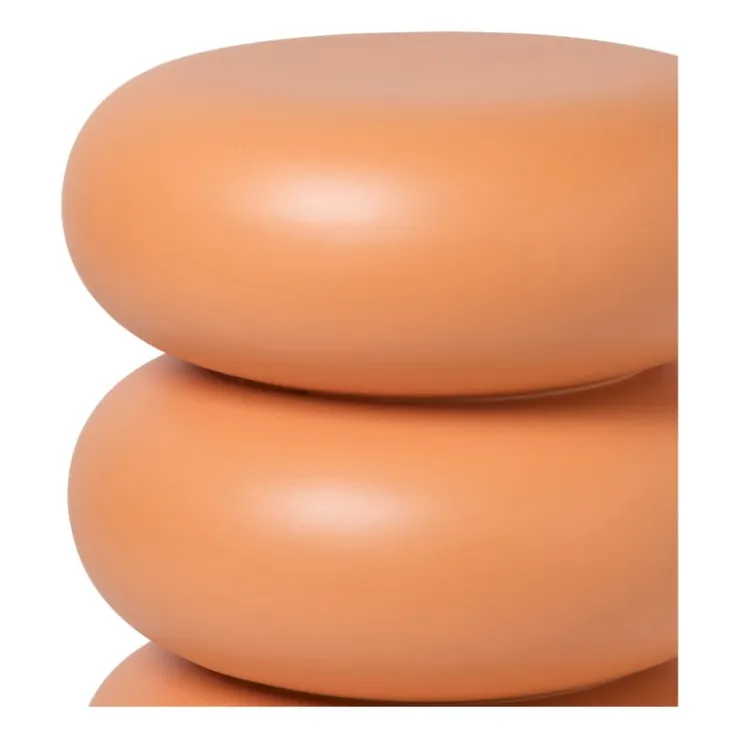 Xenos Bijzettafel pop-art bubbles - peach - ø40x50 cm- Bijzettafels