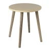 Xenos Bijzettafel Salvador - beige/bruin - ø36x41 cm- Bijzettafels