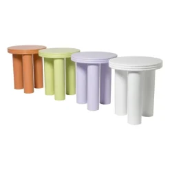 Xenos Bijzettafel Stockholm - peach - ø40x45 cm- Bijzettafels