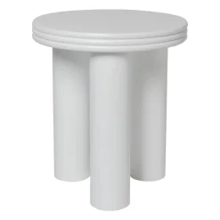 Xenos Bijzettafel Stockholm - wit - ø40x45 cm- Bijzettafels