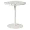 Xenos Bijzettafel Terrazzo - wit - ø40x45 cm- Bijzettafels