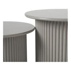 Xenos Bijzettafels Oslo - grijs - set van 2- Bijzettafels