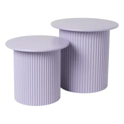 Xenos Bijzettafels Oslo - lila - set van 2- Bijzettafels