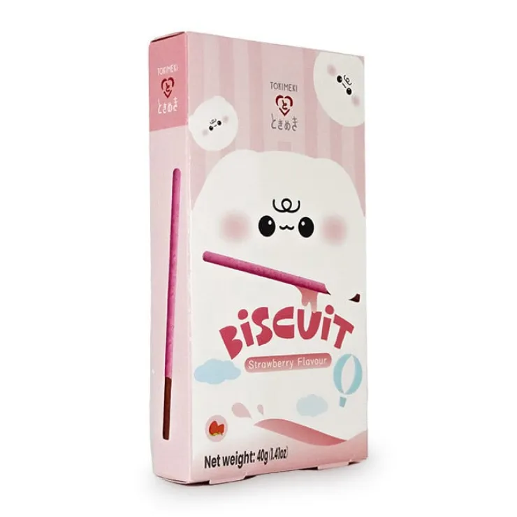 Xenos Biscuit stick - strawberry - 40 gram- Snoep