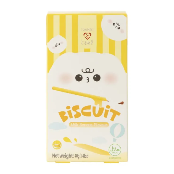 Xenos Biscuit stick tokimeki - melk/banaan - 40 gram- Koekjes|Snoep