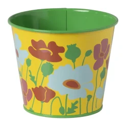 Xenos Bloempot met bloemetjes - diverse varianten - ø12x10 cm- Bloempotten