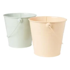Xenos Bloempot met hengsel - peach - ø13x11.9 cm- Bloempotten