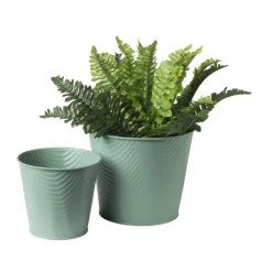 Xenos Bloempot patroon maat L - ø15x18 cm - groen- Bloempotten|Plantenbakken