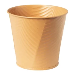 Xenos Bloempot patroon maat S - ø12x13 cm - oranje- Plantenbakken|Bloempotten