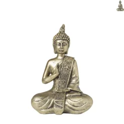 Xenos Boeddha goud - diverse varianten - 18.2x12.3x8.3 cm- Boeddha Beelden|Decoratieve Beelden