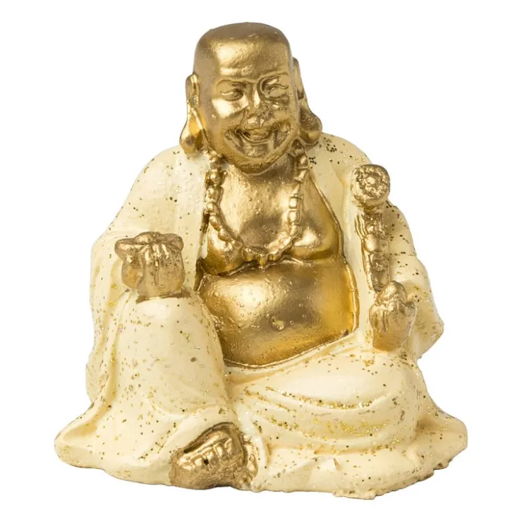 Xenos Boeddha mini - diverse varianten - goudkleurig- Boeddha Beelden|Decoratieve Beelden