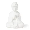 Xenos Boeddha porselein - wit - 14.2x11.2x19 cm- Boeddha Beelden|Decoratieve Beelden