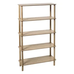 Xenos Boekenkast Scandi - naturel - 140x80x30 cm- Boekenkasten|Vakkenkasten