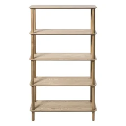 Xenos Boekenkast Scandi - naturel - 140x80x30 cm- Boekenkasten|Vakkenkasten