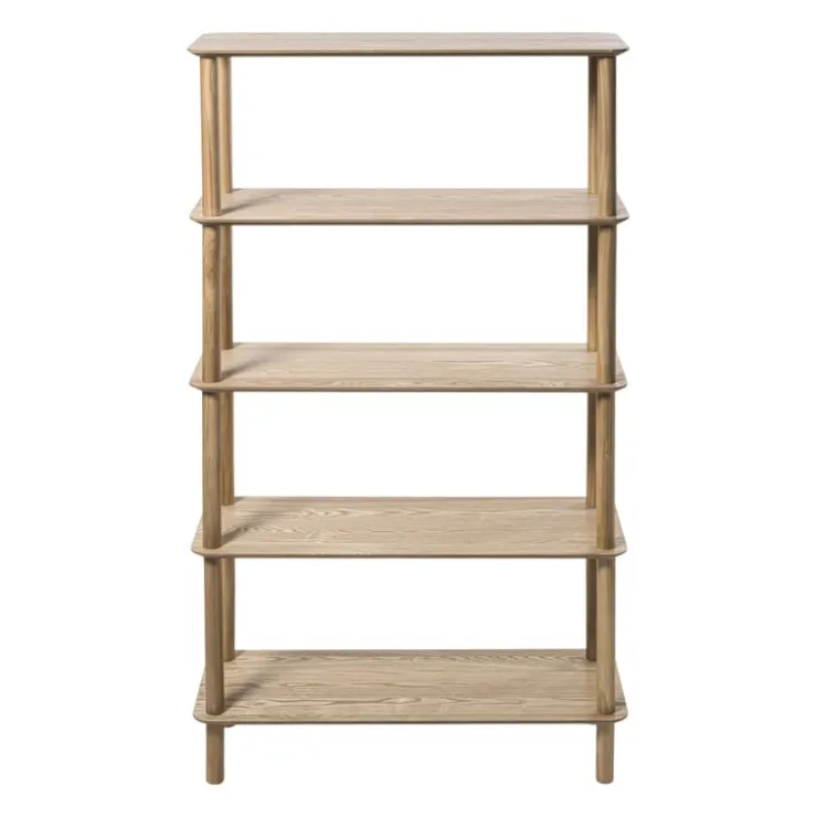Xenos Boekenkast Scandi - naturel - 140x80x30 cm- Boekenkasten|Vakkenkasten