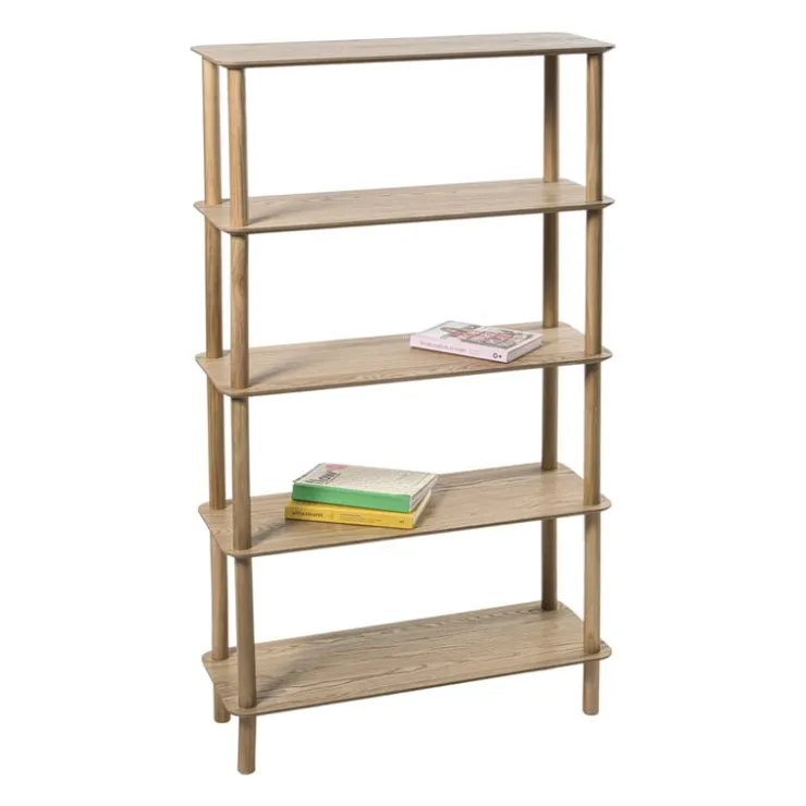 Xenos Boekenkast Scandi - naturel - 140x80x30 cm- Boekenkasten|Vakkenkasten