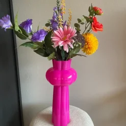 Xenos Boeket kunstbloemen - multikleur - 60 cm- Kunstbloemen
