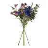 Xenos Boeket kunstbloemen - paars - 60 cm- Kunstbloemen