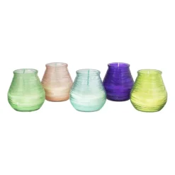 Bolsius lowboy kaars - blauw- Kaars In Glas