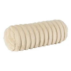 Xenos Bolster kussen rib - beige - ø15x45 cm- Kussens