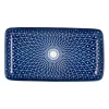 Xenos Bord blue print - diamonds - 20x11 cm- Sushi Servies|Tapasservies
