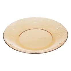 Xenos Bord dots - licht oranje - ø20 cm- Buitenservies|Kinderservies