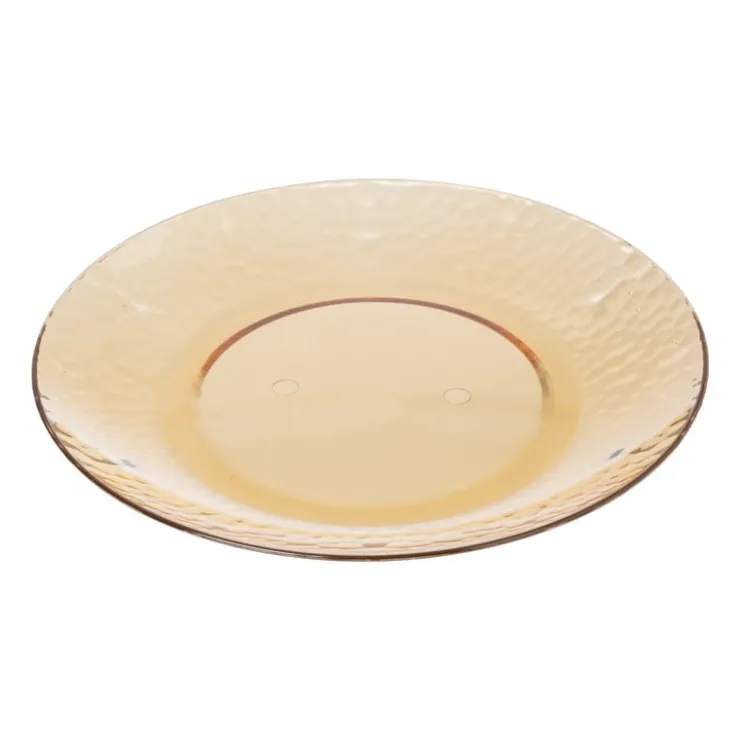 Xenos Bord dots - licht oranje - ø20 cm- Buitenservies|Kinderservies