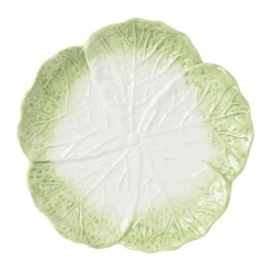Xenos Bord kool - groen - ø25x3 cm- Borden