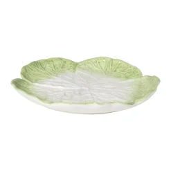 Xenos Bord kool - groen - ø25x3 cm- Borden