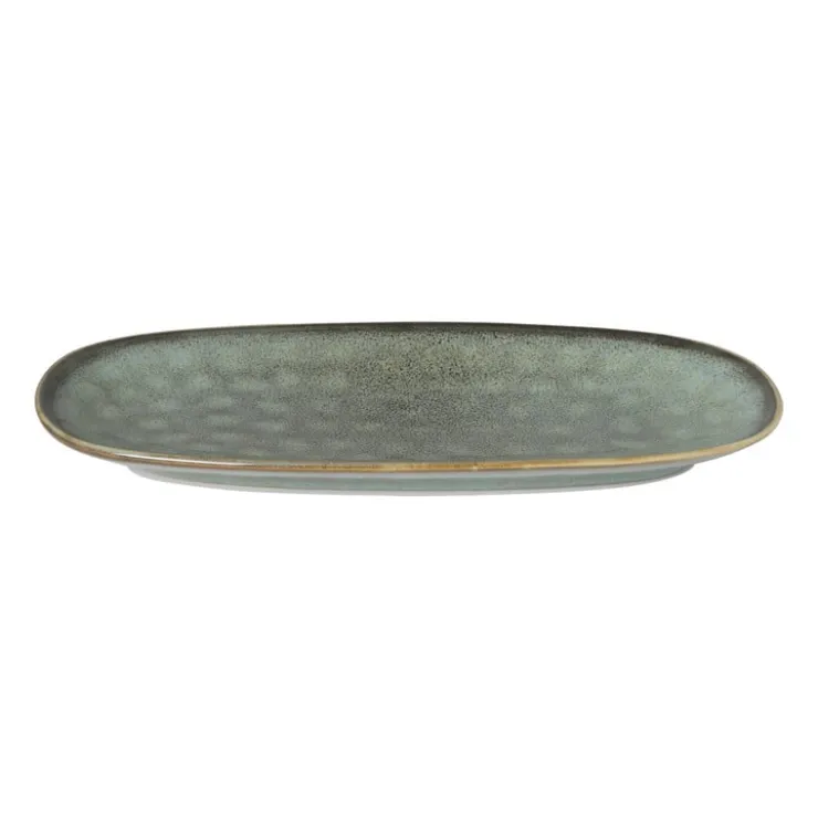 Xenos Bord ovaal Toscane - lichtgroen - 25.5x12 cm- Kommen