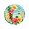 Xenos Borden tropical - set van 10 - ø23 cm- Wegwerpservies|Kinderfeestjes