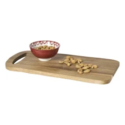 Xenos Borrelplank acacia - bruin - 43x22 cm- Borrelplanken