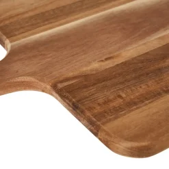 Xenos Borrelplank acacia met handvat - 34x29 cm- Borrelplanken