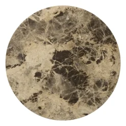 Xenos Borrelplank marmer rond - bruin - ø28x1.5 cm- Borrelplanken