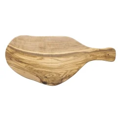 Xenos Borrelplank olijfhout groot - bruin - 41x17 cm- Borrelplanken